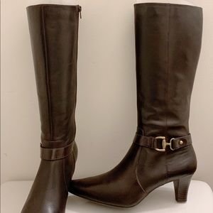 Classic Heeled Leather Riding Boots (iflex)